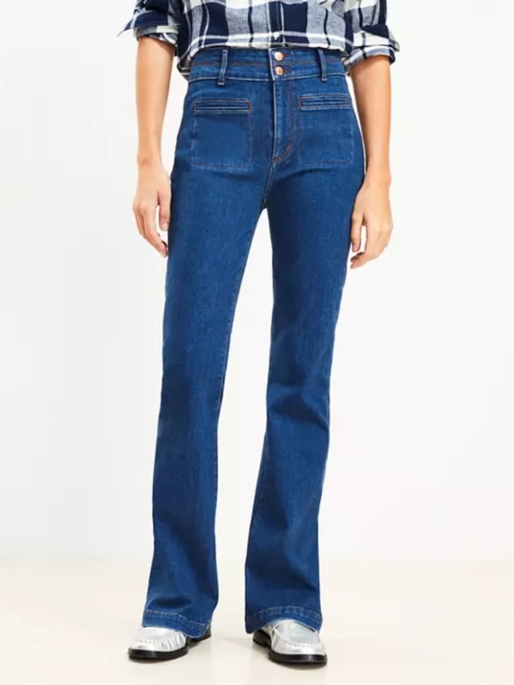 NWT Loft Slim Flare High Risen Jeans